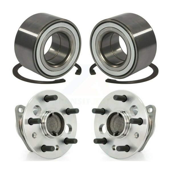 Kugel Front Rear Wheel Bearing And Hub Assembly Kit For 2002-2003 Toyota Camry Non-ABS K70-101524